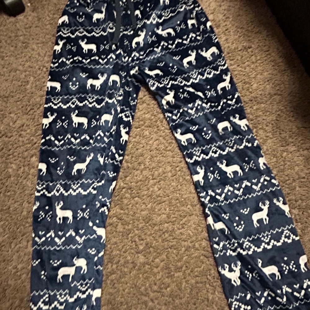 Blue reindeer pjs